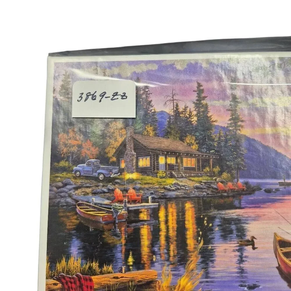 Buffalo Games Darrell Bush Canoe Lake 1000 pc Jigsaw Puzzle